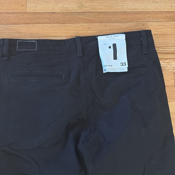 Rag and Bone Men’s Ultra Slim Black Pant - Picture 7 of 12